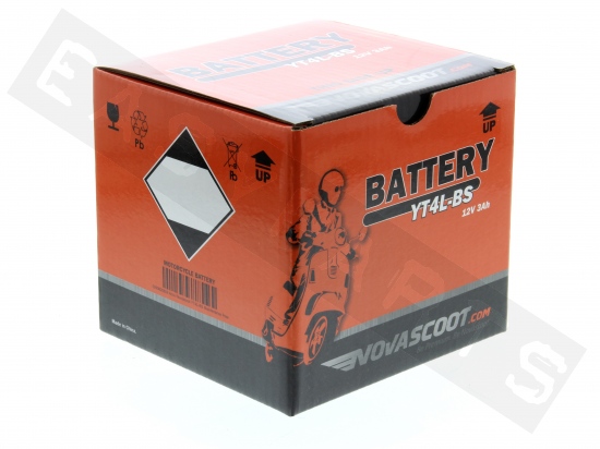 Batterie NOVASCOOT YT4L-BS 12V-3Ah MF (sans entretien, avec acide)